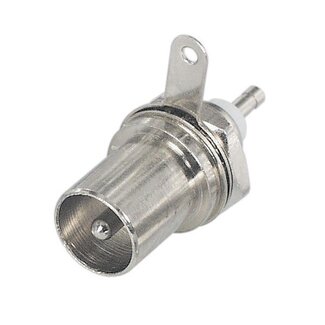 Electrovision Koax IEC (m) Löt-Einbauverbinder gerade