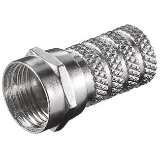 S-Impuls F-Stecker Schraubverbinder für 4,0mm Kabel / gerade