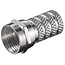 F-Stecker Schraubverbinder für 4,0mm Kabel / gerade