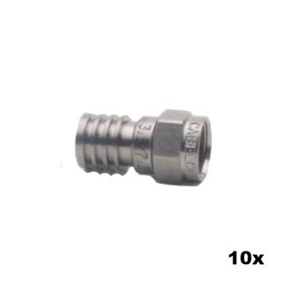 Hirschmann Hirschmann F-59-ALM Koaxial F-Stecker 3,9/7,2 - 10 Stück