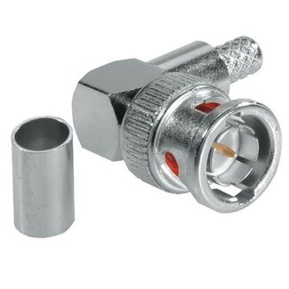 ABUS BNC-Stecker (m) Schrumpf für RG59 Kabel - 75 Ohm / Winkel