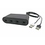GameCube Controller Adapter für Nintendo Wii U, Switch & PC, 0,90 m, Schwarz