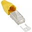 RJ45 Crimpstecker (STP) für CAT6 Netzwerkkabel (flexibel) - 10 Stück (3-teilig) / Gelb