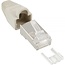 RJ45 Crimpstecker (STP) für CAT6 Netzwerkkabel (flexibel) - 10 Stück (3-teilig) / Beige
