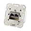 Premium CAT6a Gigabit Netzwerk Einbaudose mit 2 geschirmten RJ45 Anschlüssen