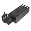 C13 - CEE 7/7 Winkelstromadapter / Schwarz