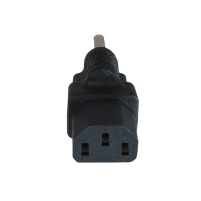 C13 Typ B Stromadapter USA Schwarz