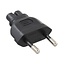 C7 - CEE 7/16 Stromadapter / Schwarz