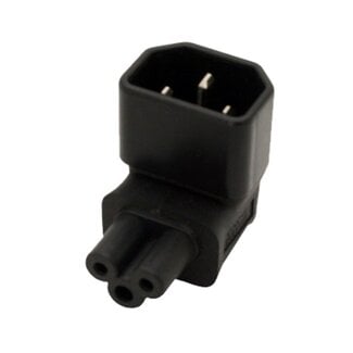 InLine C5 - C14 Netzadapter rechtwinklig / schwarz