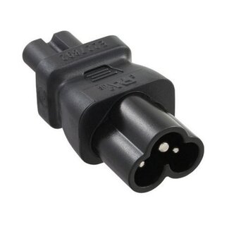 DINIC C7 - C6 Stromadapter / Schwarz