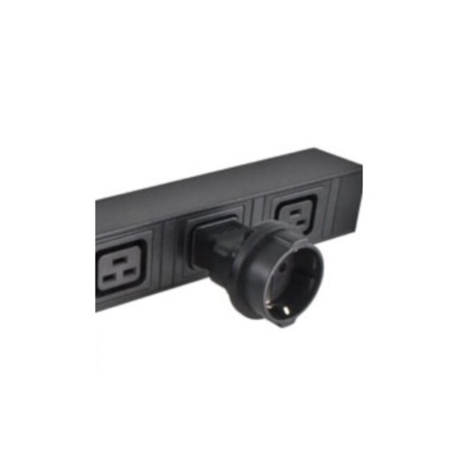 C20 auf CEE 7/3 Stromadapter für UPS/PDU – Schwarz