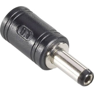 BKL DC Stecker 5,5 x 2,5mm (m) auf 5,5 x 2,1mm (w) Adapter / Schwarz