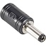 DC Stecker 5,5 x 2,5mm (m) auf 5,5 x 2,1mm (w) Adapter / Schwarz