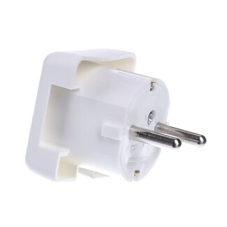 Bachmann Bachmann CEE 7/4 geerdeter Stecker | Winkelstecker oben/unten | Weiß