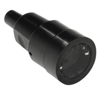 Bachmann Bachmann CEE 7/3 Schutzkontaktstecker | Gummi | IP44 | Zugentlastung
