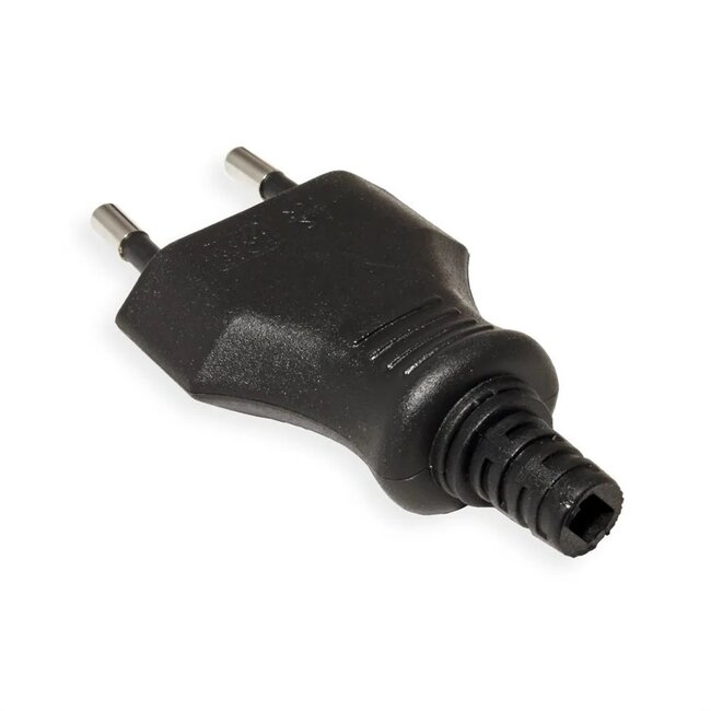 Bachmann CEE 7/16 (m) ungeerd Stromstecker | Schwarz