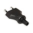 Bachmann CEE 7/16 (m) ungeerd Stromstecker | Schwarz