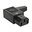 C13 Stromstecker | rechtwinklig (nach rechts) | schwarz