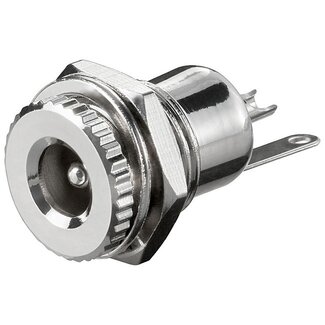 Goobay Lötbare DC-Einbaubuchse 2,1mm für Paneelmontage
