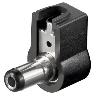 Goobay Lötbarer DC-Stecker 2,5x5,5mm gewinkelt 9,5mm