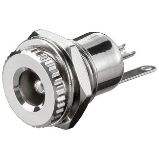 Goobay Lötbare DC-Einbaubuchse 2,5mm für Paneelmontage