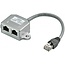 ISDN-Splitter - 1x RJ45 (m) - 2x RJ45 (w) - Version 3 - 0,15 m