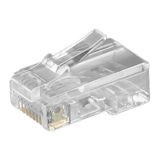 Goobay 10x RJ45 (m) ISDN Crimp-Stecker (8P8C) für Flachkabel