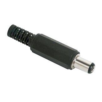 BKL DC-Stecker gerade - 4,0 x 1,7 mm - lötbar / schwarz