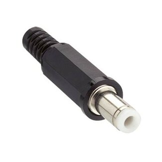 Lumberg DC-Stecker gerade - 4,8 x 1,7 mm - lötbar / schwarz