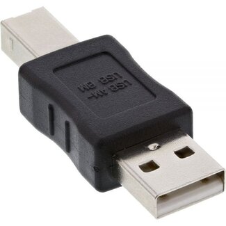 InLine USB-B (m) auf USB-A (m) Adapter - USB 2.0 / Schwarz