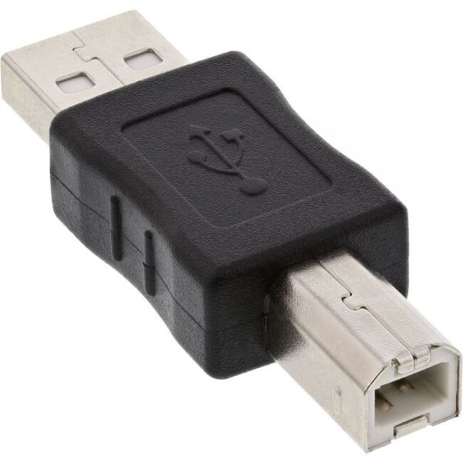 USB-B (m) auf USB-A (m) Adapter - USB 2.0 / Schwarz