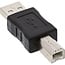 USB-B (m) auf USB-A (m) Adapter - USB 2.0 / Schwarz