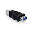 USB-B (m) auf USB-A (w) Adapter - USB 3.0 / Schwarz