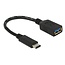 USB-C (m) auf USB-A (w) Adapter, USB 3.0, schwarz, 0,15 m
