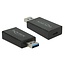 USB-A auf USB-C Adapter - USB 3.1 Gen 2 - bis 1,5A / schwarz