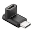 USB-C auf USB-C Adapter - rechtwinklig nach oben/unten - USB 3.0 - bis 20V/3A - schwarz