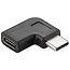 USB-C auf USB-C Adapter - Winkel links/rechts - USB 3.0 - bis 20V/3A - schwarz