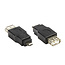 USB Micro B (m) auf USB-A (w) Adapter - USB 2.0 / Schwarz