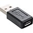USB Micro B (v) auf USB-A (m) Adapter - USB 2.0 / Schwarz