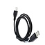 USB-auf-USB Micro B Kabel mit extra langem Stecker - USB 2.0 / Schwarz - 1 Meter