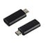 USB Micro B (m) auf USB-C (w) Adapter - USB 2.0 / Schwarz