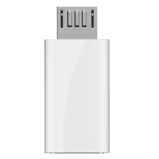 Dolphix USB Micro B (m) auf USB-C (w) Adapter - USB 2.0 / Weiß
