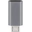 Premium USB Micro B (m) zu USB-C (w) Adapter - USB 2.0 / Metall