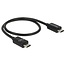 Premium USB Micro B zu USB Micro B OTG Ladekabel - USB 2.0 - bis 2A / Schwarz - 0,30 m