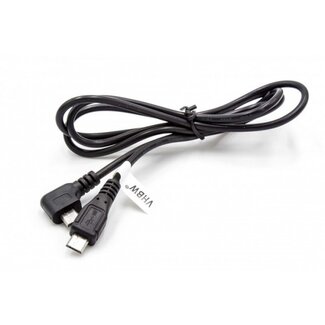 VHBW USB Micro B zu USB Micro B OTG Ladekabel - USB 2.0 - bis 1A / Schwarz - 1 Meter
