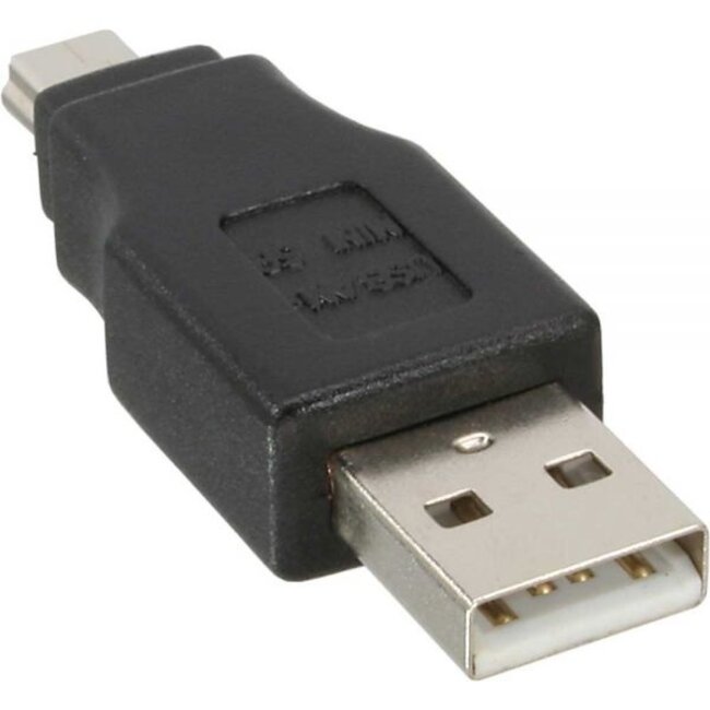 USB Mini B (m) - USB-A (m) Adapter - USB 2.0 / Schwarz