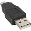 USB Mini B (m) - USB-A (m) Adapter - USB 2.0 / Schwarz