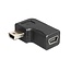 USB Mini B auf USB Mini B Winkeladapter / Schwarz
