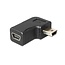 USB Mini B auf USB Mini B Winkeladapter / Schwarz