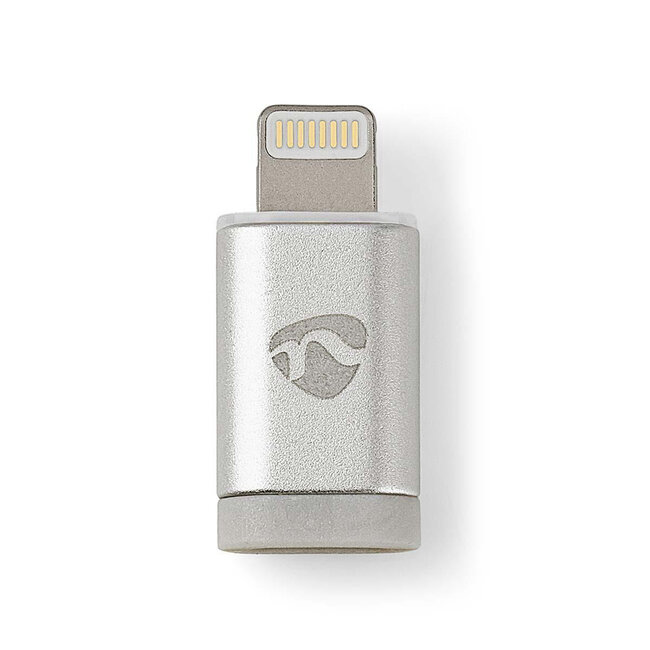 Nedis Premium 8-Pin Lightning auf USB Micro B Adapter - USB 2.0 - bis 3A / Aluminium